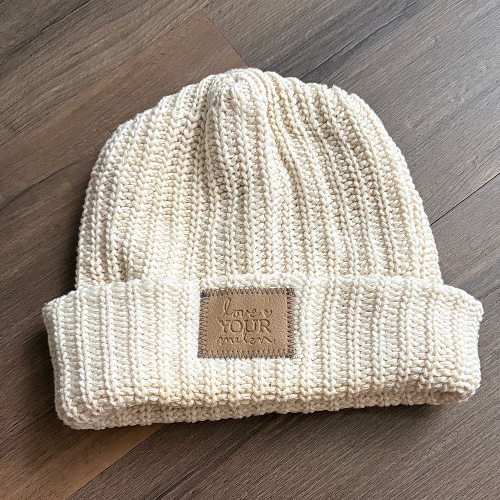 Love Your‎ Melon Cream Knit Beanie